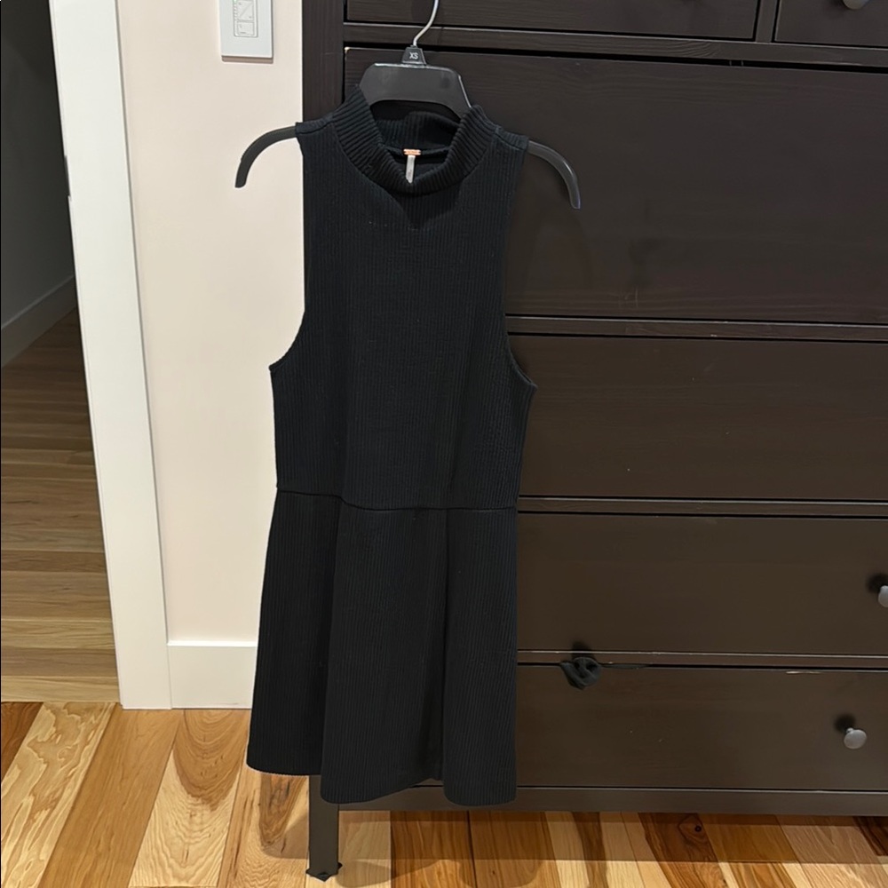 Free People Black Sleeveless Mini Dress